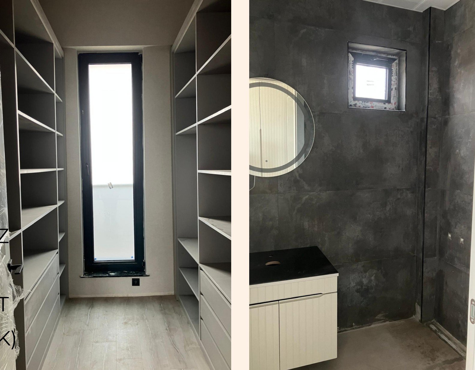 Master bedroom with walk-in dressing room and en-suite bathroom in the exclusive luxury villa, Gölbaşı.